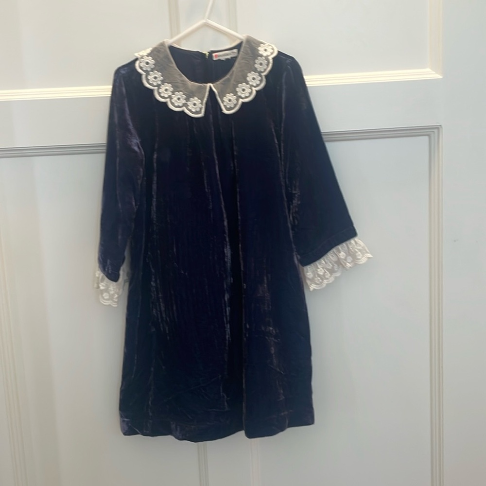 Cute girls size 7 dress. Purple long sleeve J.Crew Crewcuts .